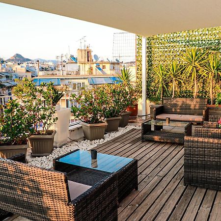 Renovated Studio With Roof Garden Access, 15 M Walk To Acropolis Apartment Атина Екстериор снимка